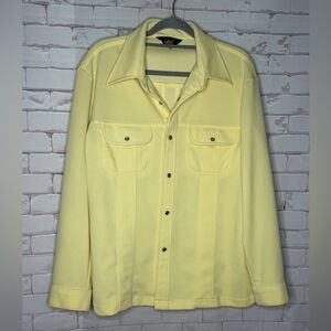 Vintage Lee Button-Up‎ Jacket | Soft Yellow | Made in USA | Americana | Timeless